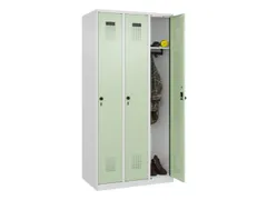 locker,HxBxD 1850x900x500mm,3vak,vak B 300mm,draaigrendel