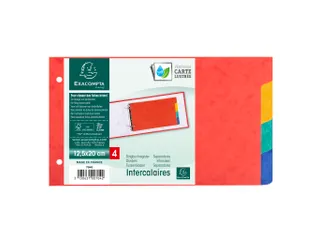 Tabblad recycl.karto n 225g 125x200 4tabs - 4