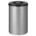 prullenmand zelfblussend 110 liter HxØ 720x470mm kop zwart aluminium