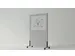 Tableau blanc acoustique mobile Silva 200x120cm gris clair