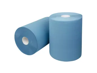 Poetspapier P52040 Euro gerecycled 2-laags Blauw 2 Rol - 2