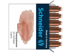 Inktpatronen Schneider pastel Cognac doos 6st.