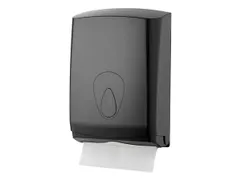 PlastiQline Handdoekdispenser midi kunststof zwart wandmontage