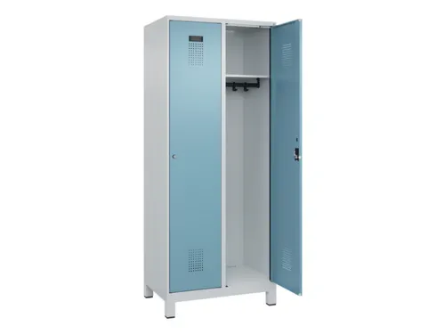 locker,HxBxD 1950x800x500mm,2vak,vak B 400mm,cil.-slot,voeten