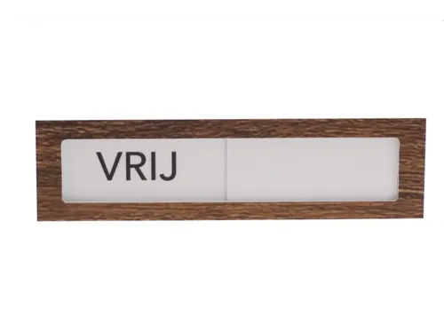 Premium Schuifbord Donker Houtlook Wit Vrij Bezet 150x40mm