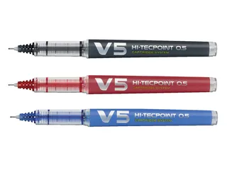 Rollerpen Pilot Hi-Tecpoint V5 Cartridge System Begreen 0.5mm Zwart - 8