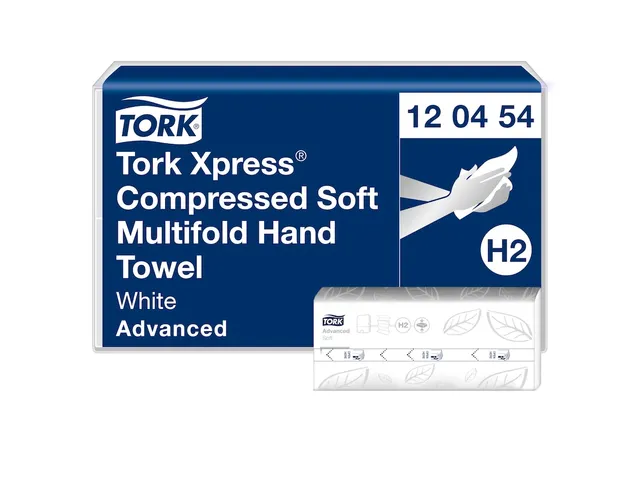 Tork 120454 H2 Xpress Compressed Handdoek Advanced Soft Pallet