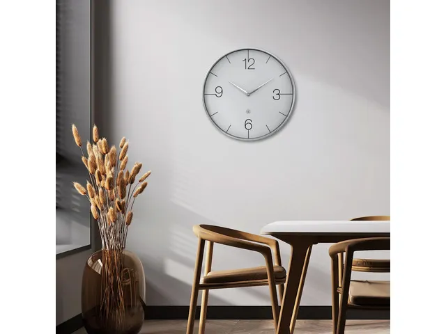 Horloge murale NeXtime Finesse Ø51cm argent
