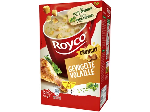 Soep Royco gevogelte met croutons 20 zakjes