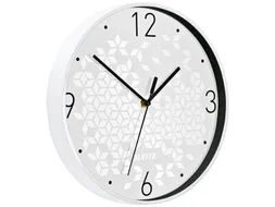 Wandklok Leitz WOW Ø29cm wit cijferaanduiding