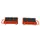 Onderwagen 12t Steunplaat Lxb 360x 220mm 12 Nylon Wielen Verstelbaar