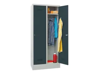 locker,HxBxD 1850x800x500mm,2vak,vak B 400mm,RAL7035,front RAL7016 - 2