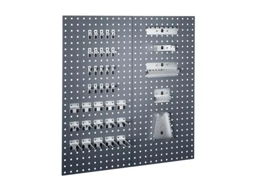 perfoplaat,2xgeperforeerde plaat,blad HxB 991x914mm,plaatstaal,RAL3004