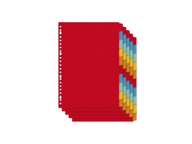 Tabblad Kangaro A4 blanco karton 10-delig 23-gaats krimp a 5 sets