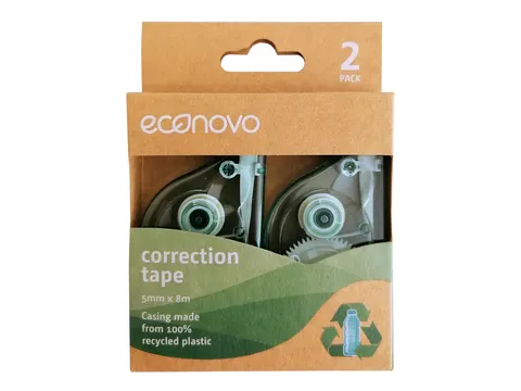 Correctietape Econovo 5mmx8m blister à 2 stuks