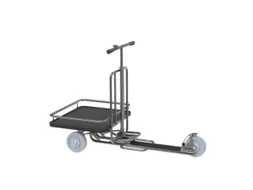 transportwagen,1trede,bel,laadvlak,laadvl. LxB 697x597mm,3wielen