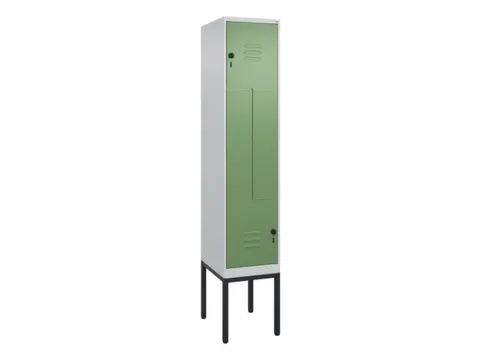 Z-garderobekast,HxBxD 2120x400x500mm,vak B 200/400mm,draaigrendel