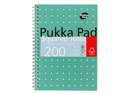Notitieboek Pukka Jotta A5 ruit 5x5 100vel/200pag 80 gram groen