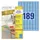 etiket Avery ILK 25,4x10mm blauw 20 vel