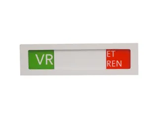 Premium Schuifbord Wit Niet Storen Groen Rood 150x40mm - 2