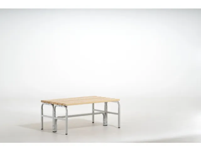 dubbele zitbank,HxLxD 450x1015x700mm,houten lijst,frame staal RAL7035