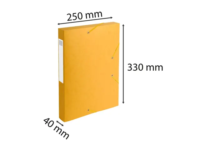 CARTOBOX glanskarton rug 40mm geel