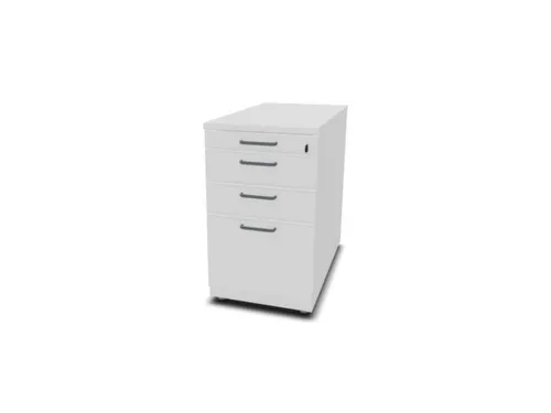 stationair ladeblok HxBxD 740x430x800mm 2 laden hangmap Bl-wit