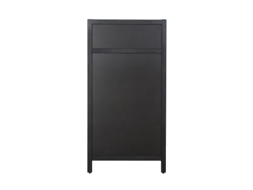 Europel Krijtstoepbord met Topbord 660 x 1280 mm DELUX Zwart