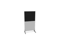scheidingswand,HxB 1545x800mm,MP-lichtgrijs,BN8033-zwart