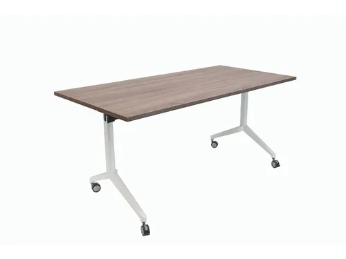 Schaffenburg Klaptafel 140x80cm Blad Havana Kersen 25mm Frame Wit