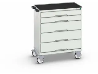 gereedschapswagen,HxBxD 965x800x550mm,4-voet/4wielen - 1