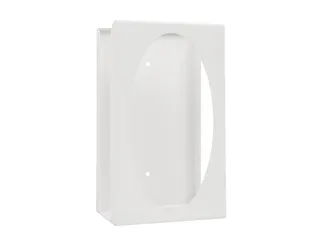 Poetspapier dispenser Celtex Manuter metaal wit - 1