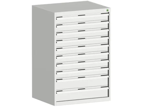 ladekast HxBxD 1200x800x650mm 10laden RAL7035 front RAL7035