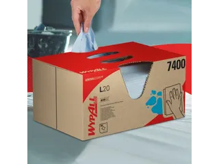 Poetsdoek WypAll L20 GeneralClean 420x330mm blauw 280 vel - 3