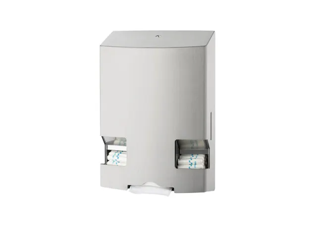 MediQo-line Maandverband- & tampondispenser RVS anti-fingerprint