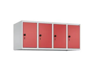 opzetkast,v. locker,4vak.,vak B 300mm,HxBxD 500x1200x500mm - 2