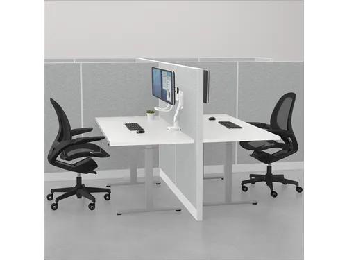 Monitorarm Fellowes Eppa voor 2 Schermen Crossbar wit