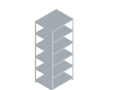 dossierstelling,grondveld,HxBxD 1850x750x600mm,vaklast 90kg