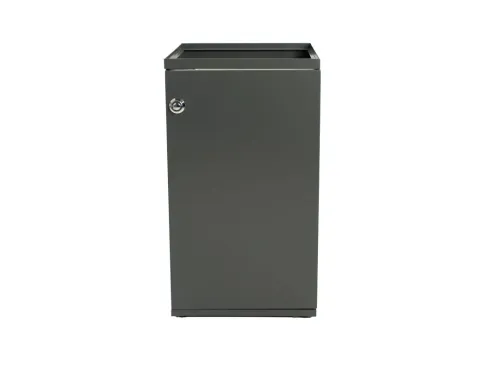 Modulaire Afvalbak met Deur en Zakhouder 85 liter Donkergrijs