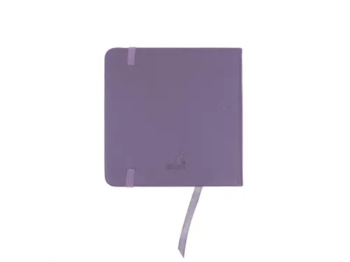 Schetsboek Kangaro 12x12cm heather purple PU HC 80 vel 140gr roomwit m