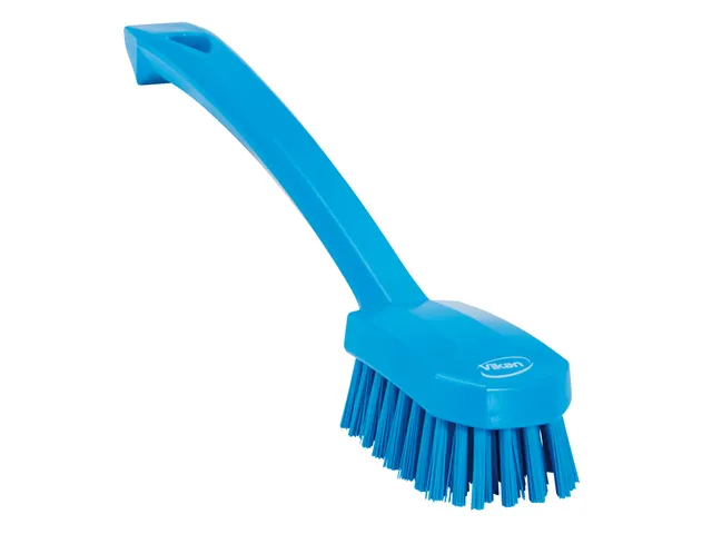 Afwasborstel Vikan universeel 260mm blauw Medium vezel