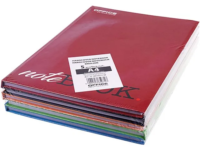 schrift harde kaft A4 96 vel kantlijn gelijnd assorti