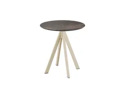 bistrotafel,HxØ 730x700mm,rond,4voeten zandkleuren