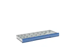 lade-indelingsset,44vakken,v. kast BxD 1300x550mm,PP,lichtgrijs