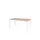 Domino Basic Tafel Vaste Hoogte 1600x800mm Hav/Kers 25mm Wit 4-Poots