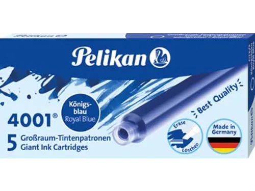 Pelikan Grote Inktpatronen 4001 Koningsblauw