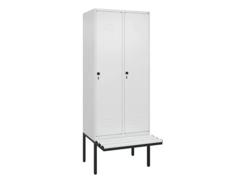 locker voor scheiding van kleding,HxBxD 2120x800x815mm,2vak