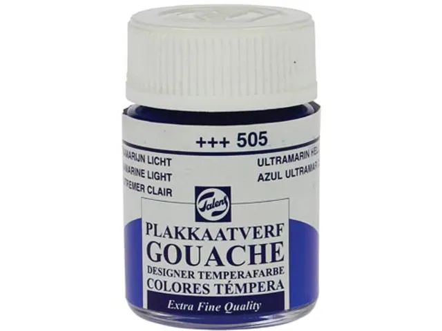 plakkaatverf Extra Fijn flacon van 16 ml, licht ultramarijn