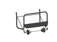 Dispenser Euro Muurstandaard voor industrierollen Zwart