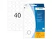 HERMA 2257 Transparante sluitetiketten Mat Rond 19mm 640 stuks